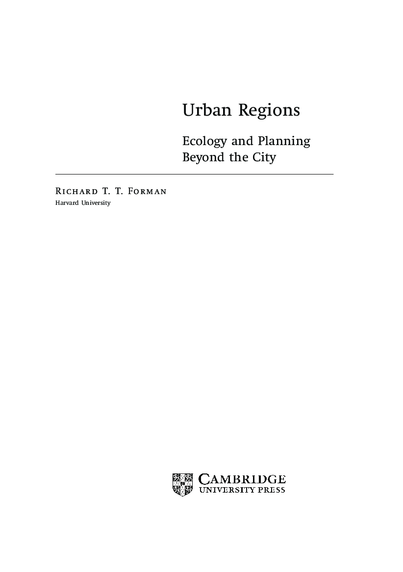 Urban Regions Ecology And Planning Beyond The City - Page 2