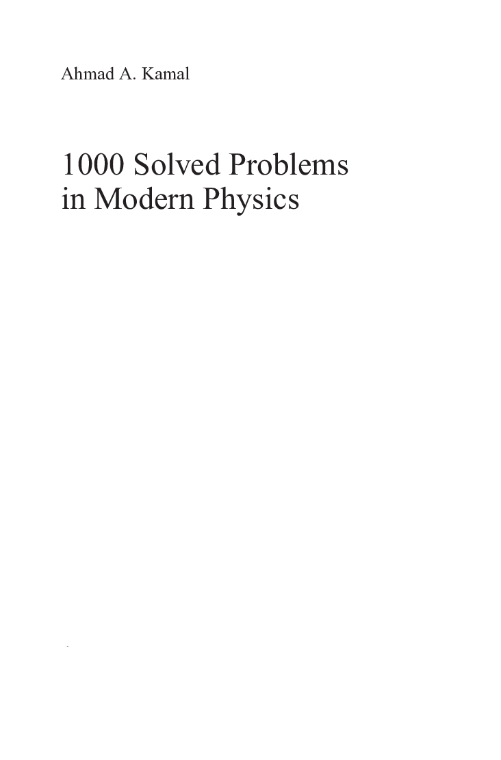1000 Solved Problems In Modern Physics - Page 2