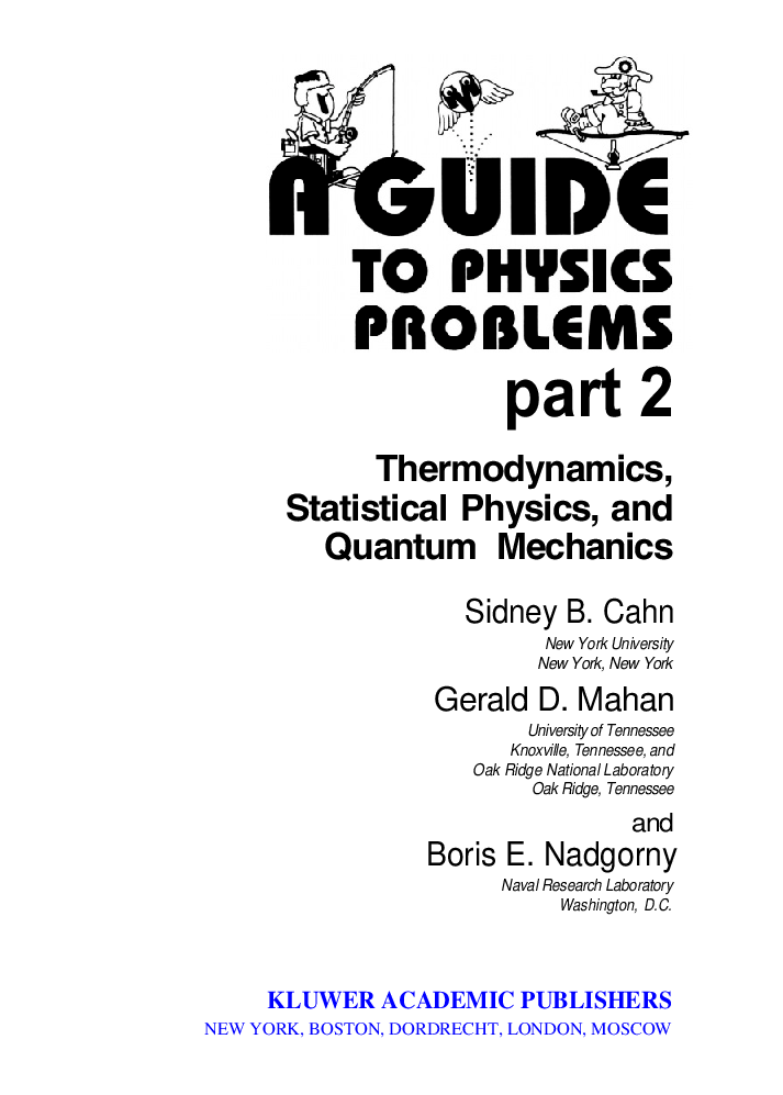 A Guide To Physics Problems Part 2 - Page 3