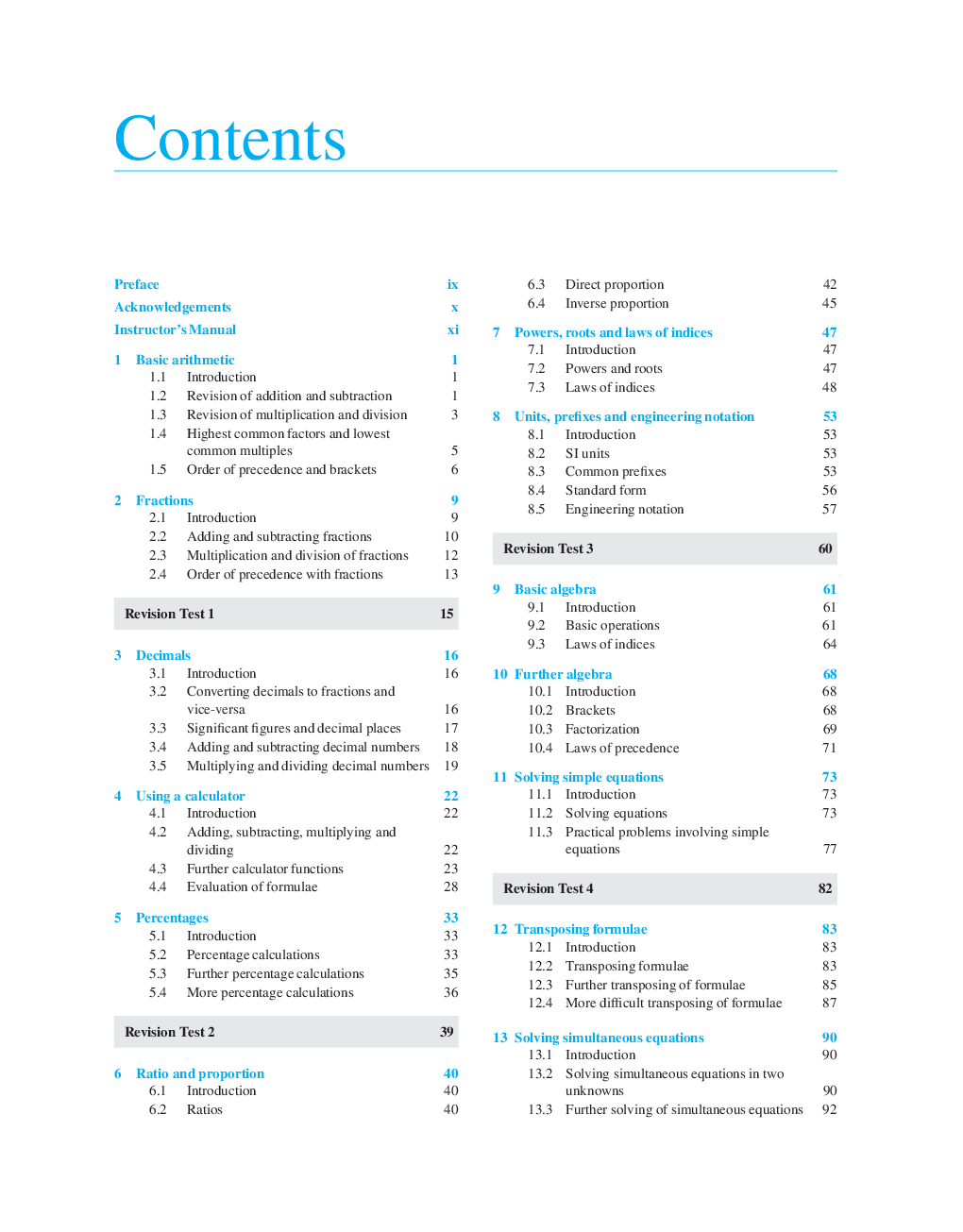Basic Engineering Mathematics One - Page 3