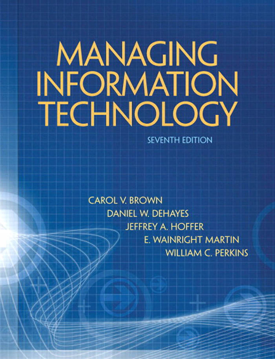 Managing Information Technology - Page 1