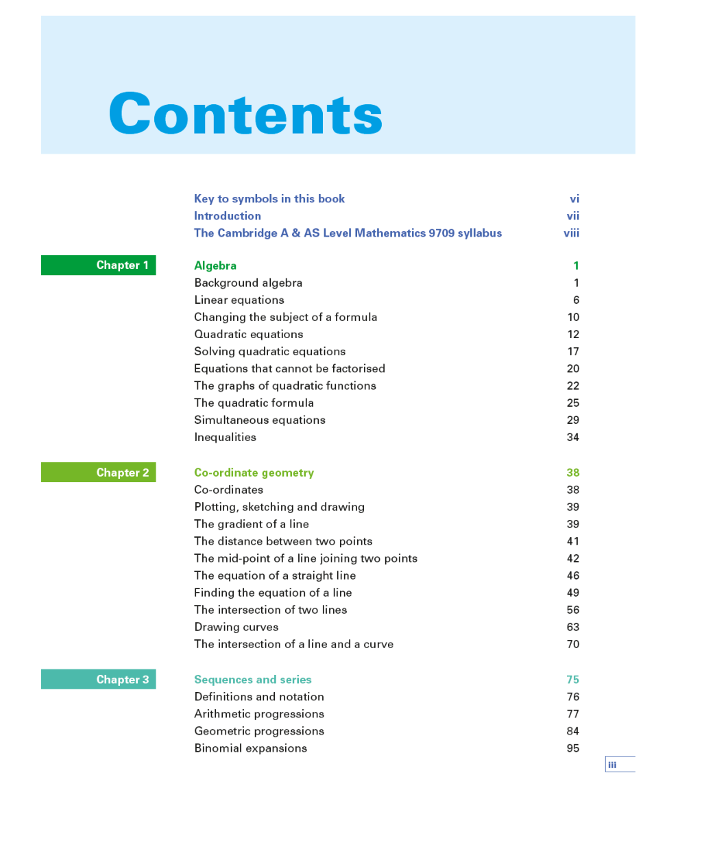 Cambridge International AS And A Level Mathematics Pure Mathematics 1 - Page 3