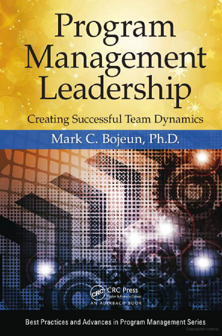 Program Management Leadership Creating Successful Team Dynamics - Page 1