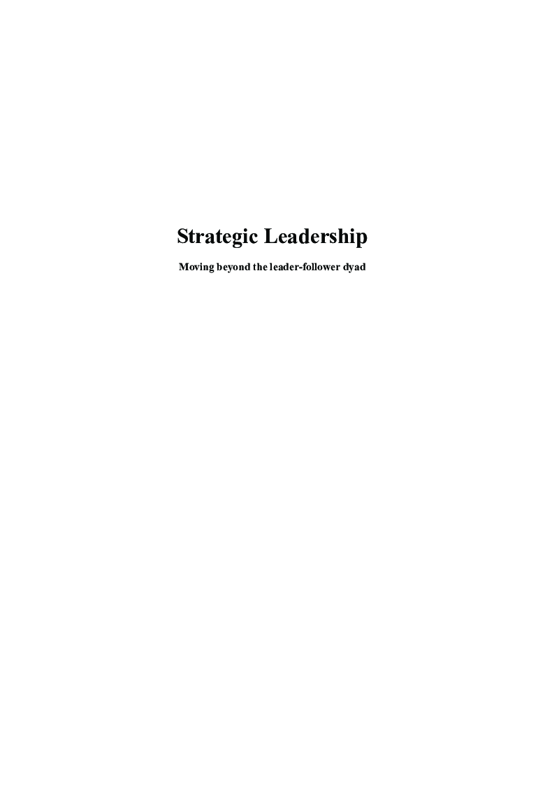 Strategic Leadership - Page 2
