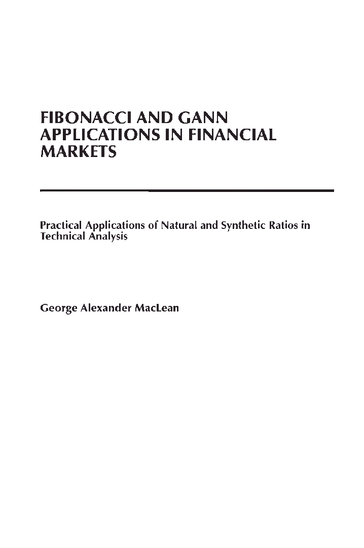 Fibonacci And Gann Applications In Financial Markets - Page 2