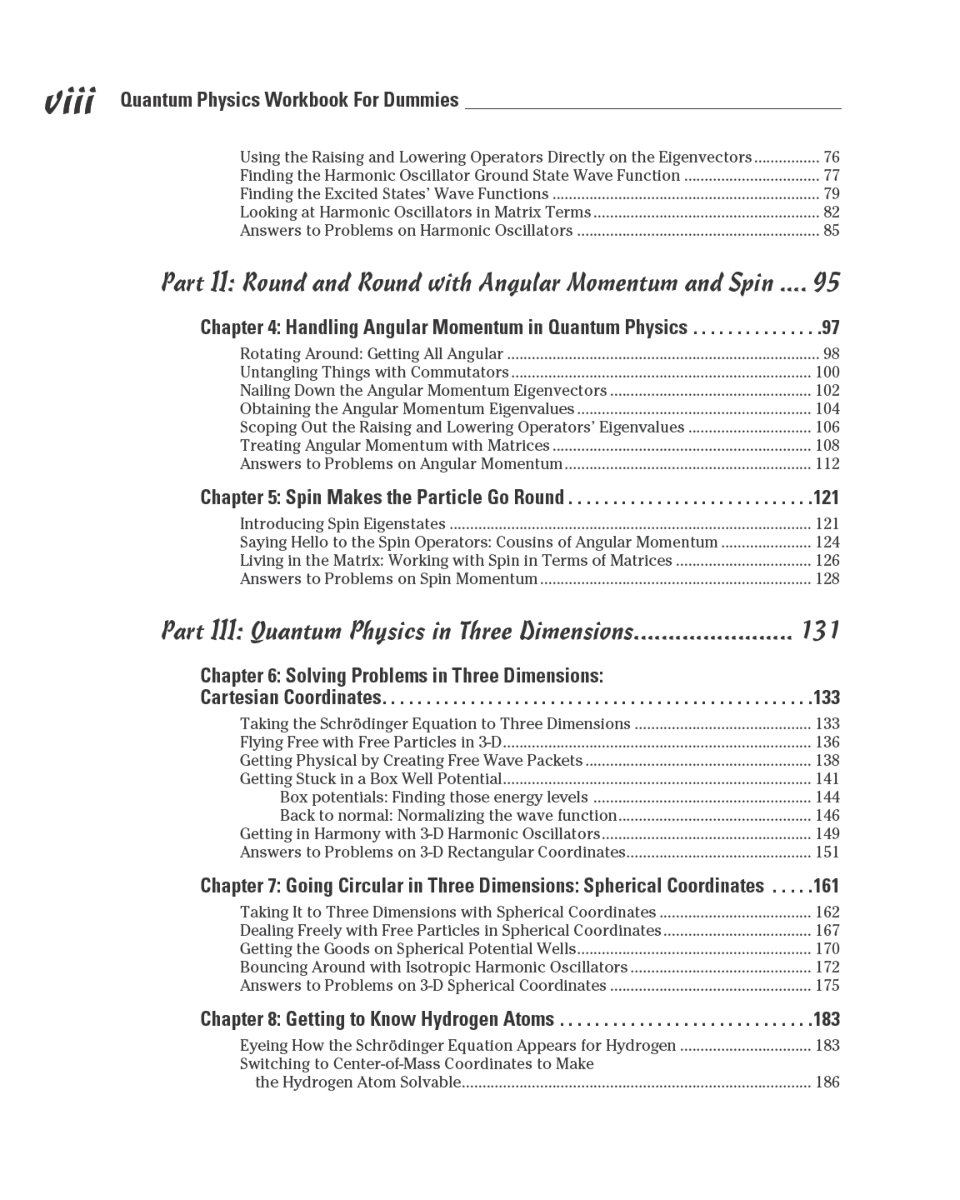 Quantum Physics Workbook For Dummies - Page 5