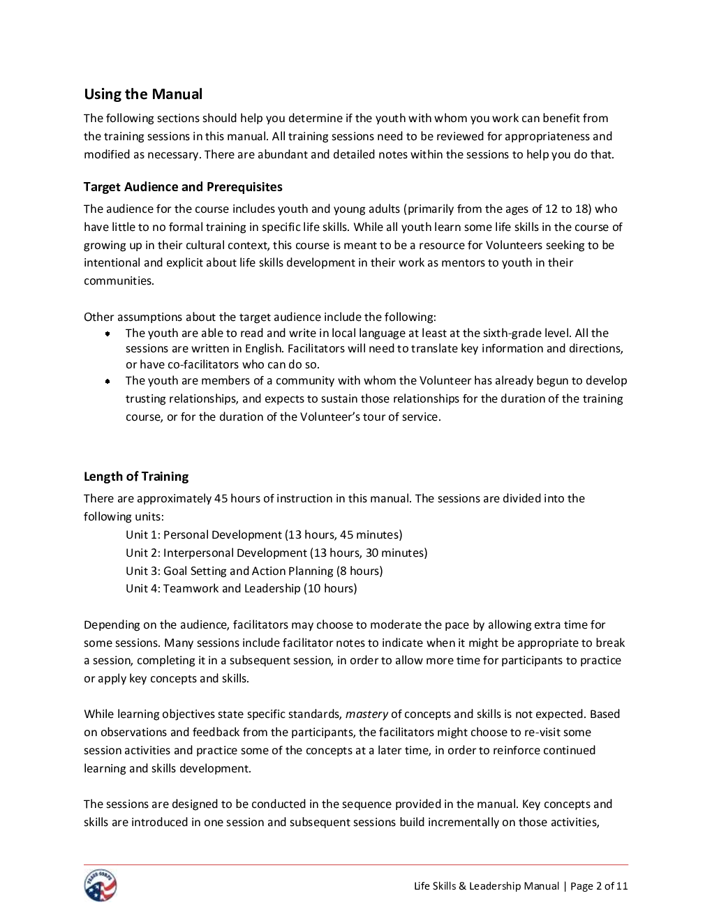 Life Skills And Leadership Manual - Page 5