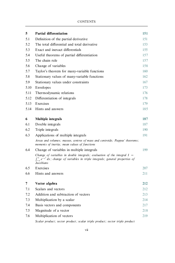 Mathematical Methods For Physics And Engineering - Page 5
