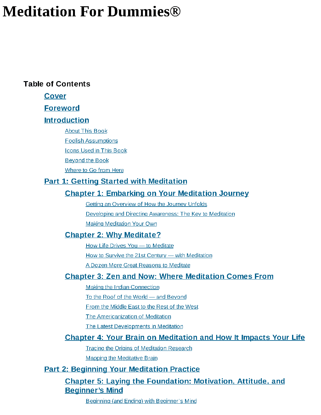 Meditation For Dummies 4th Edition  - Page 3