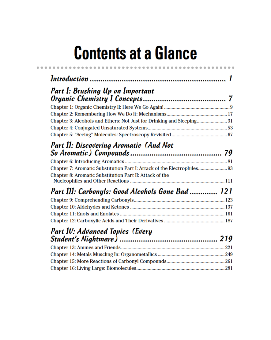 Organic Chemistry II For Dummies - Page 4