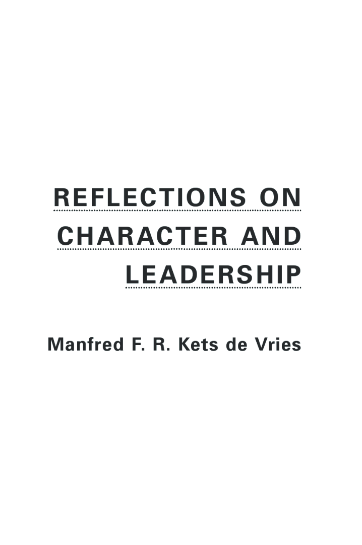 Reflections On Character And Leadership - Page 2