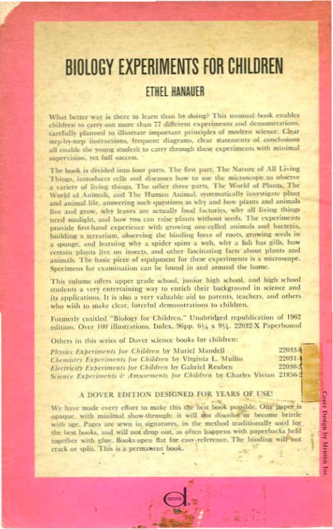 Biology Experiments For Children - Page 2