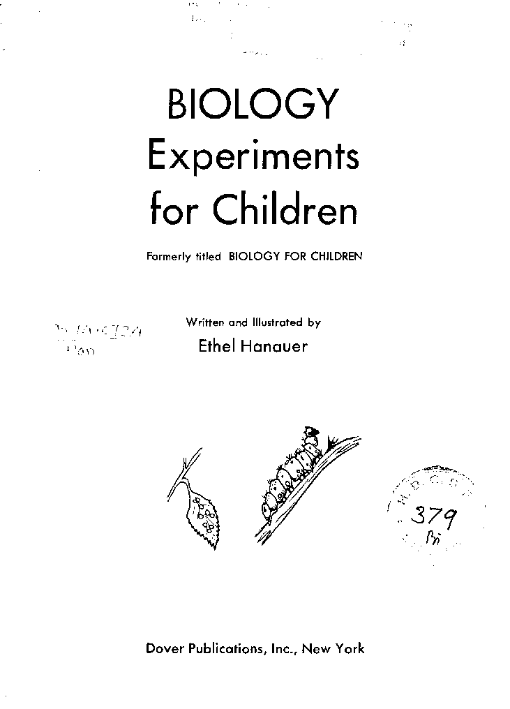 Biology Experiments For Children - Page 3