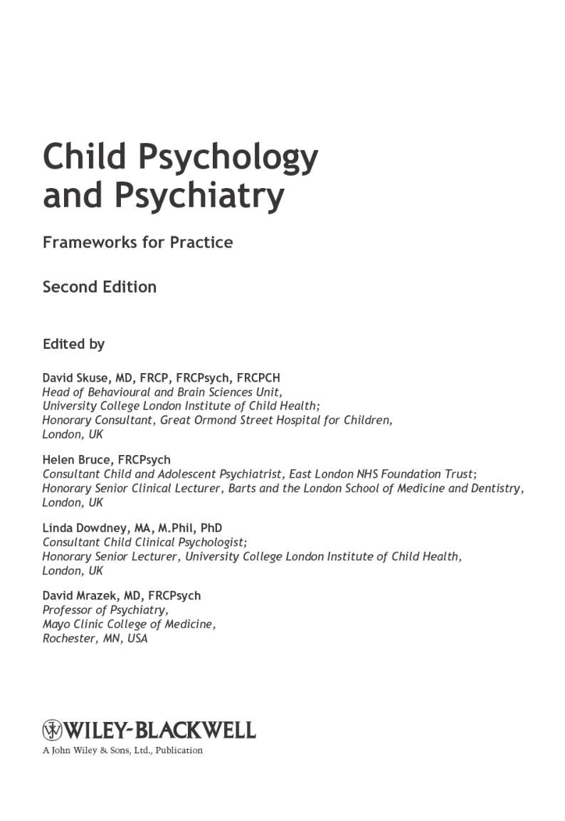 Child Psychology And Psychiatry - Page 4