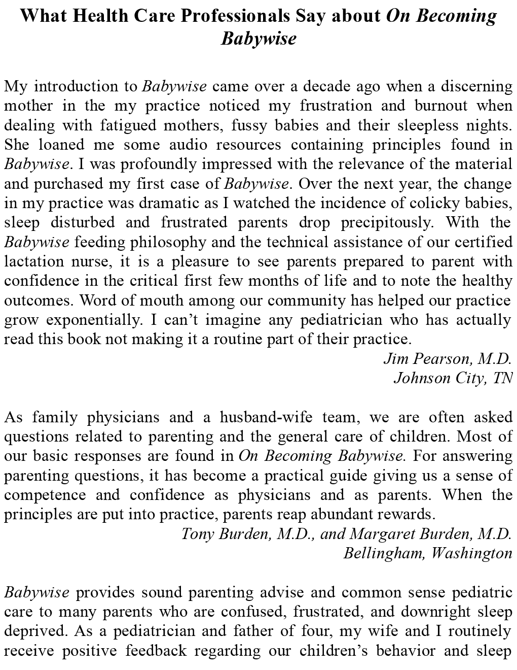 On Becoming Baby Wise - Page 2