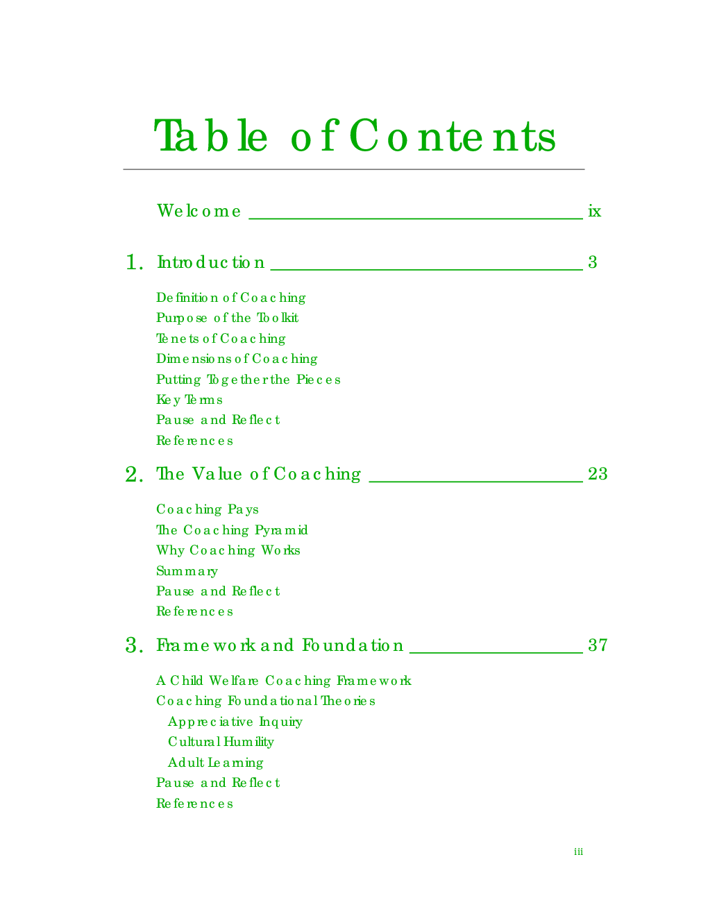 The Coaching Toolkit For Child Welfare Practice - Page 3