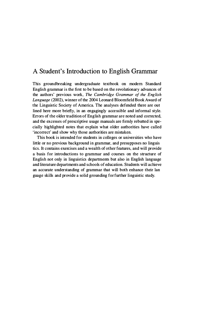 A Student Introduction To English Grammar - Page 2