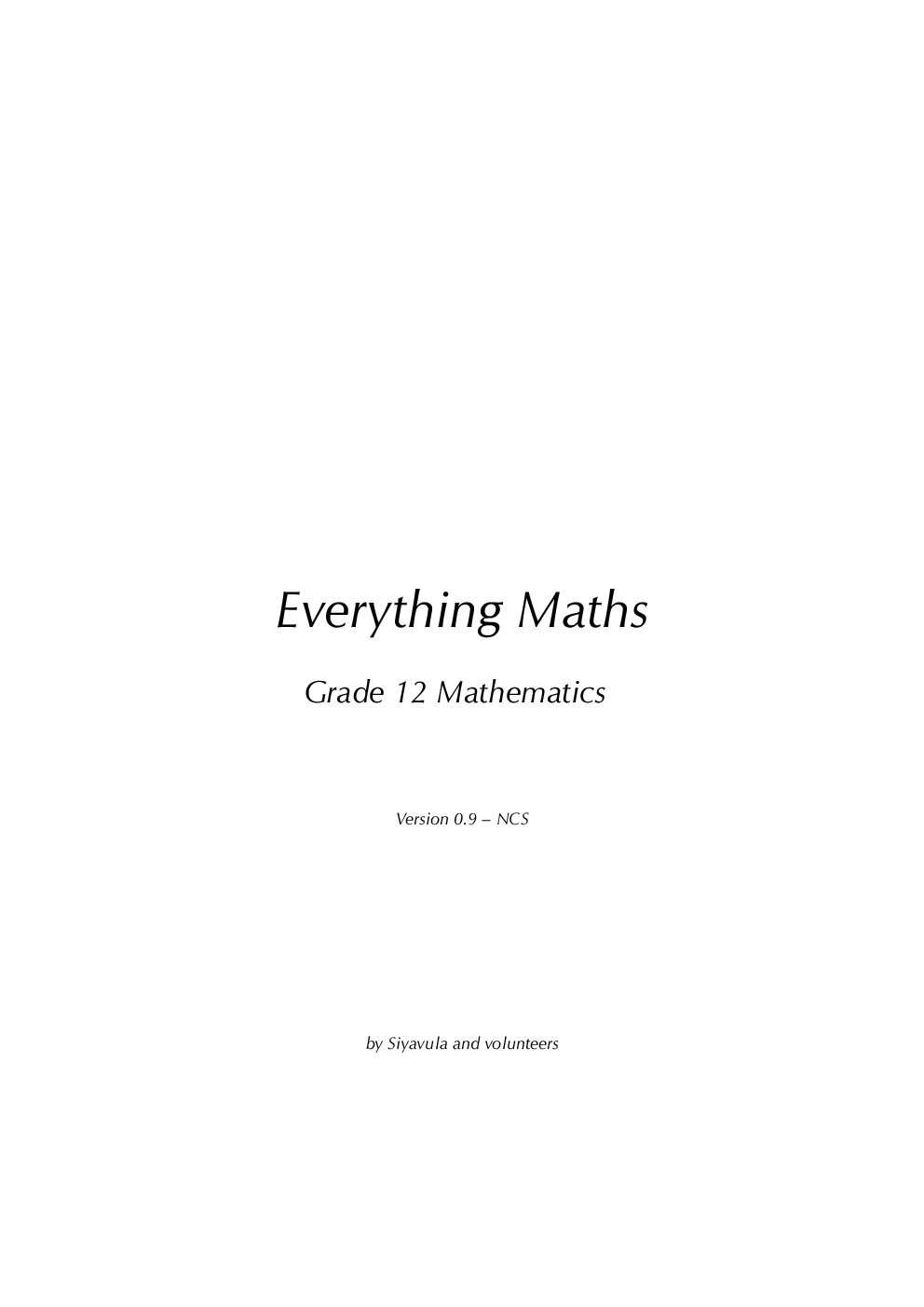 Everything Maths Grade 12 Mathematics - Page 2