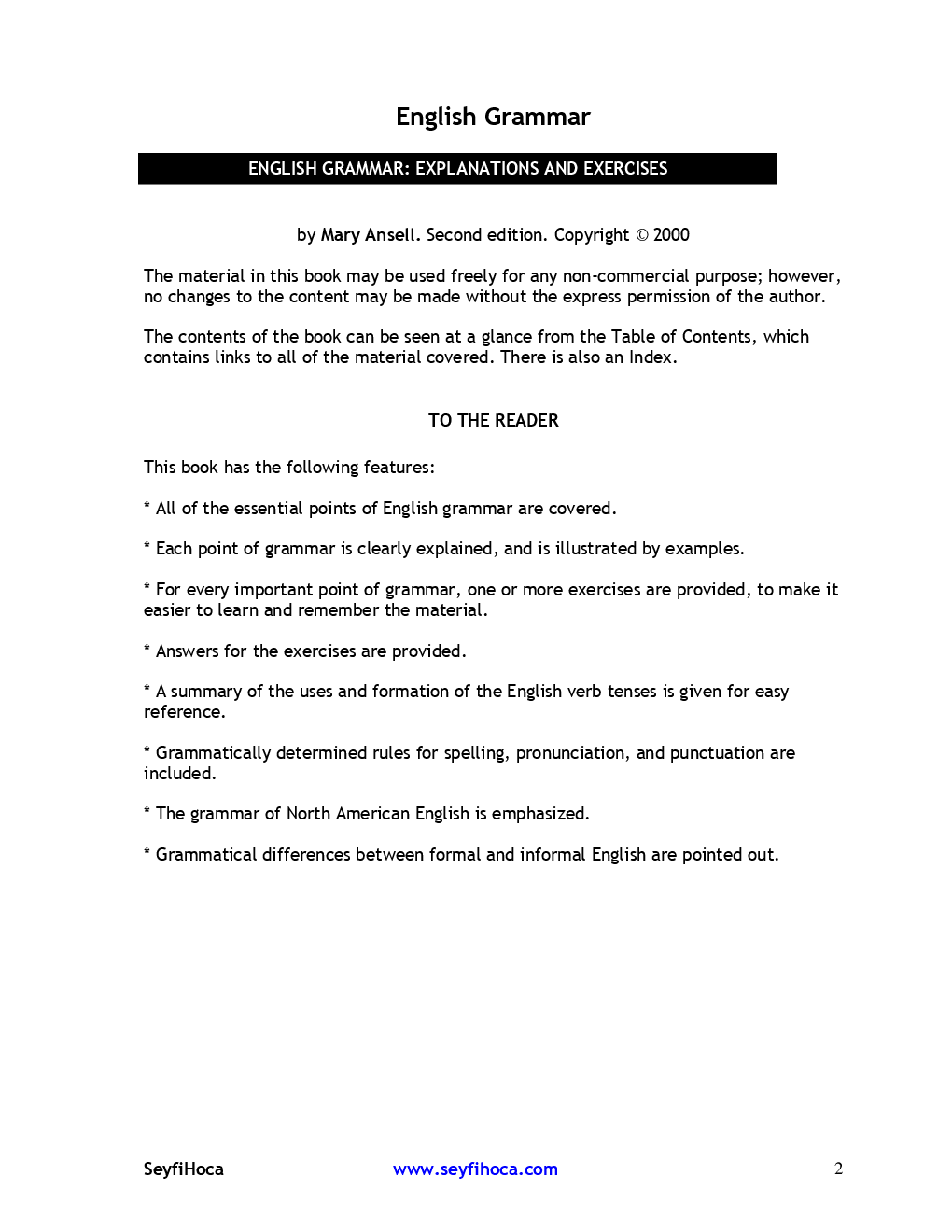 Free English Grammar - Page 2