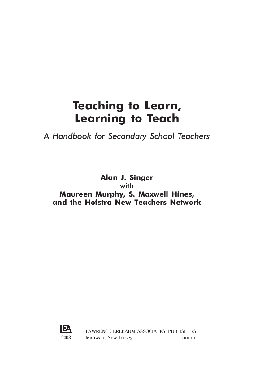 Teaching To Learn Learning To Teach - Page 3