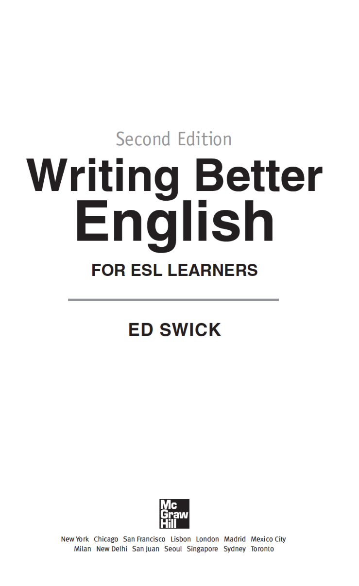 Writing Better English For ESL Learners - Page 3