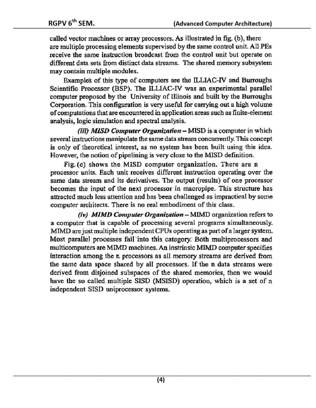 Advanced Computer Architecture For RGPV BE 6th Sem Computer Science Engineering - Page 5