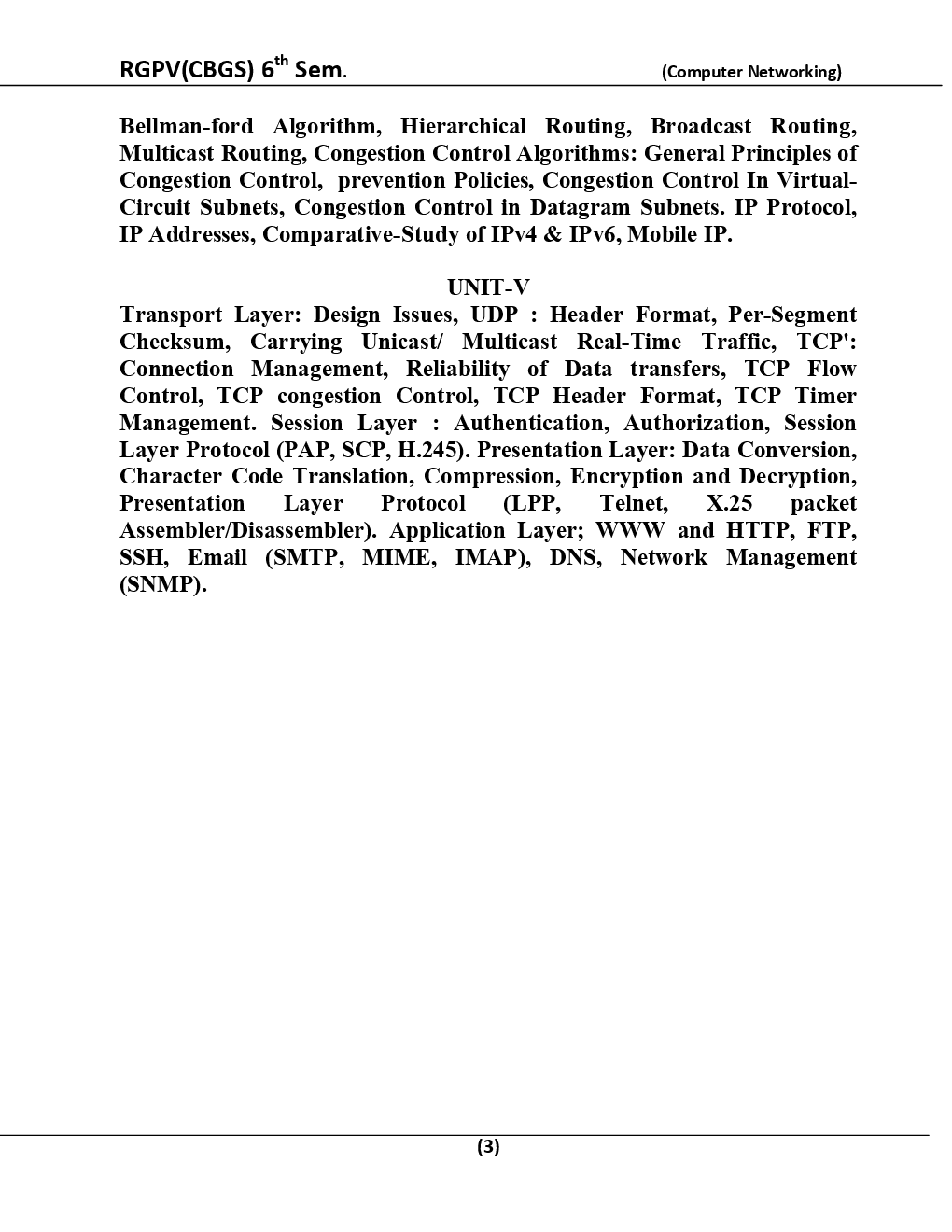 Computer Networking For RGPV BE 6th Sem Computer Science Engineering - Page 4