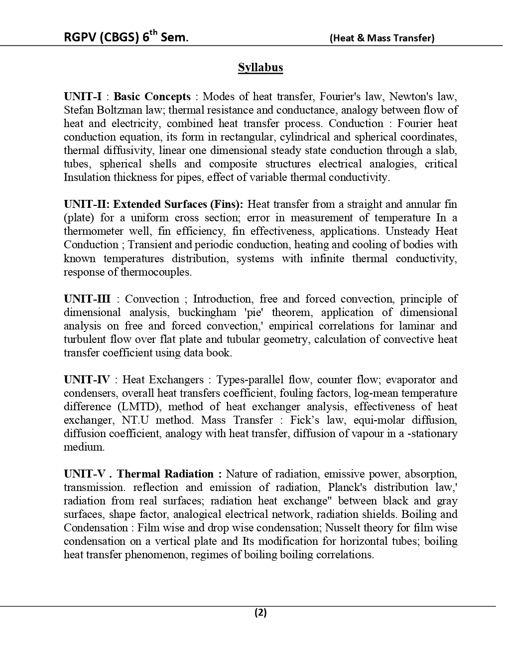 Heat And Mass Transfer For RGPV BE 6th Sem Mechanical Engineering & Automobile Engineering - Page 3