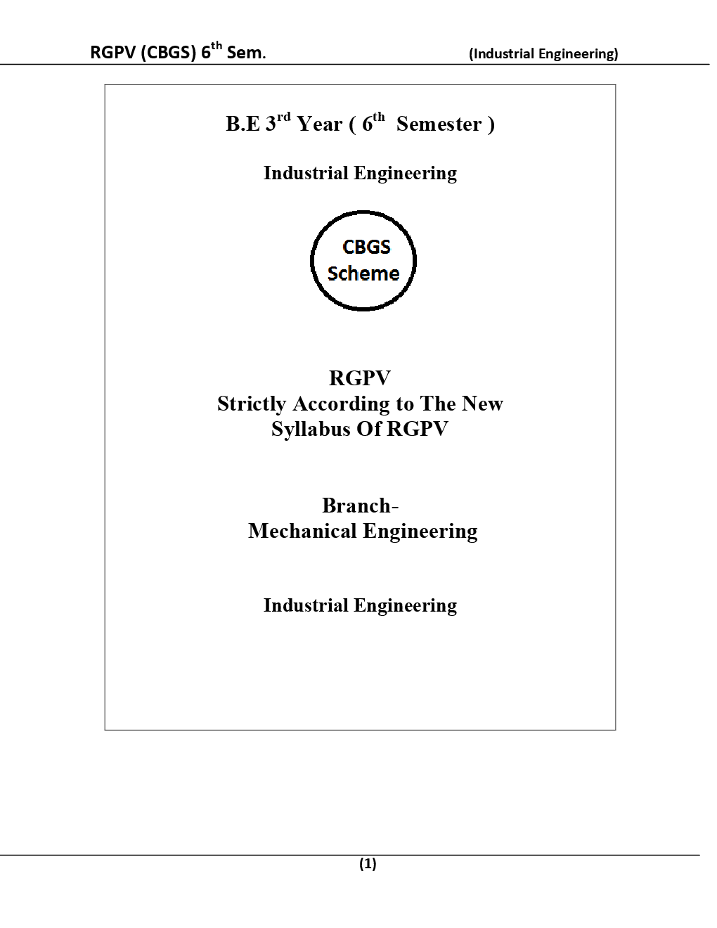 Industrial Engineering For RGPV BE 6th Sem Mechanical Engineering - Page 2