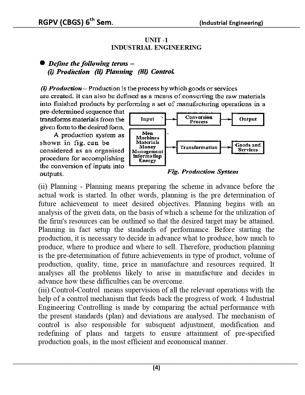 Industrial Engineering For RGPV BE 6th Sem Mechanical Engineering - Page 5