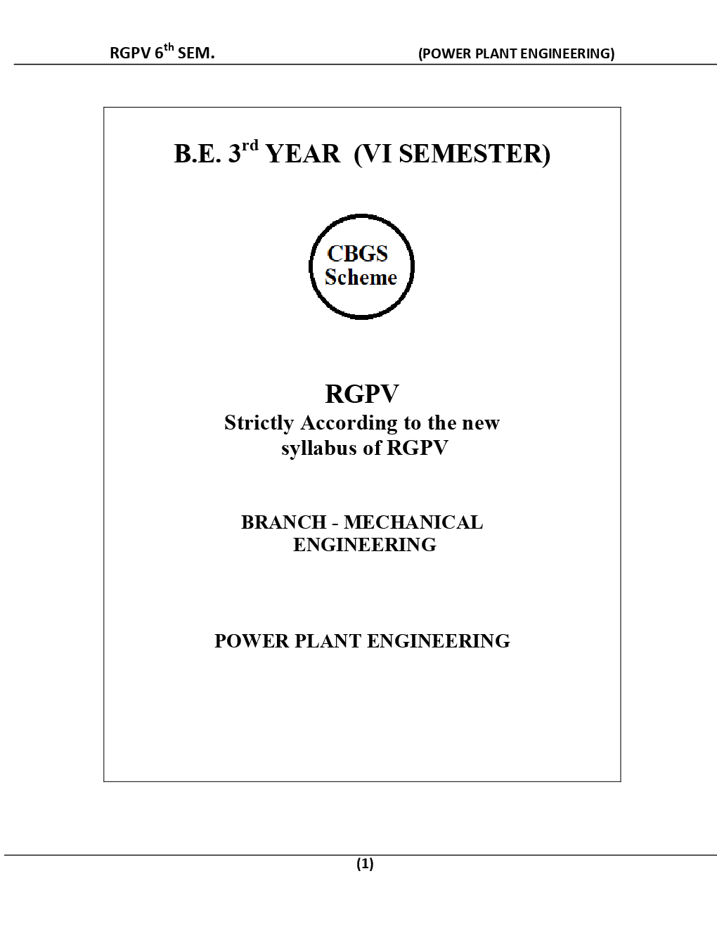 Power Plant Engineering For RGPV BE 6th Sem Mechanical Engineering - Page 2