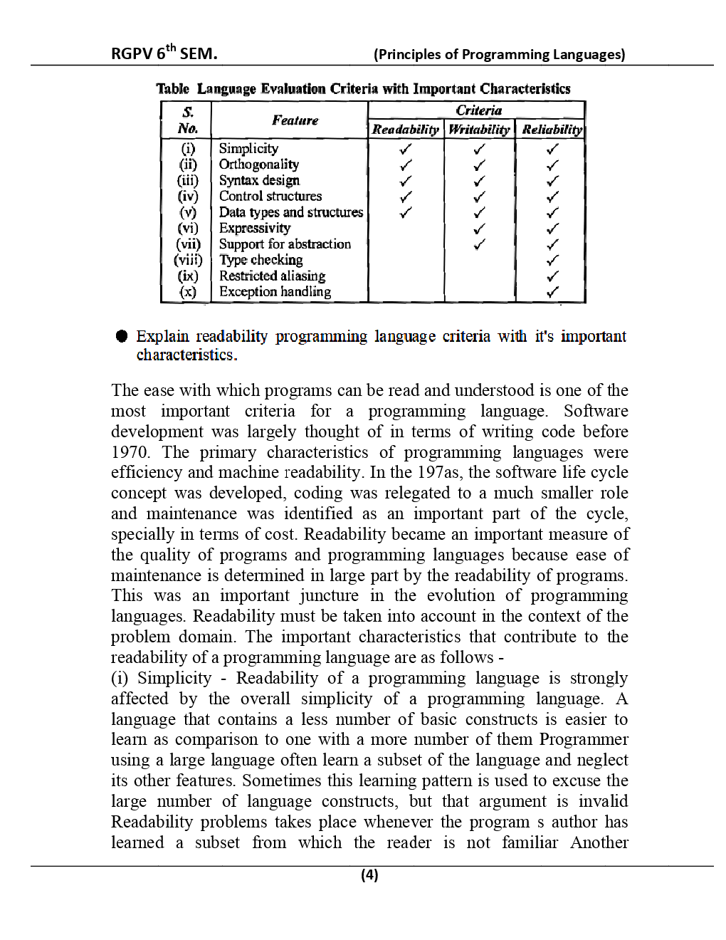 Principles Of Programming Languages For RGPV BE 6th Sem Computer Science Engineering - Page 5