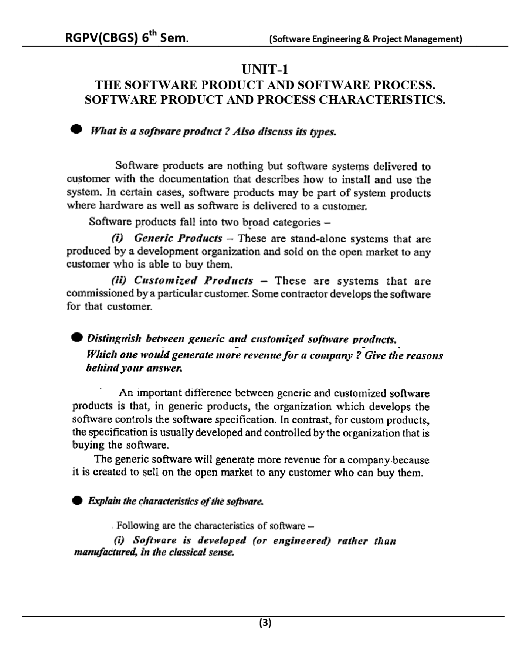Software Engineering And Project Management For RGPV BE 6th Sem Computer Science Engineering - Page 4