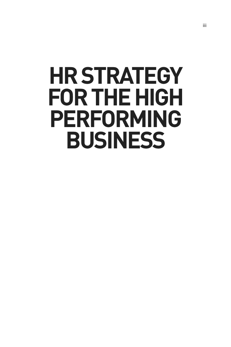 Hr Strategy For The High Performing Business - Page 4