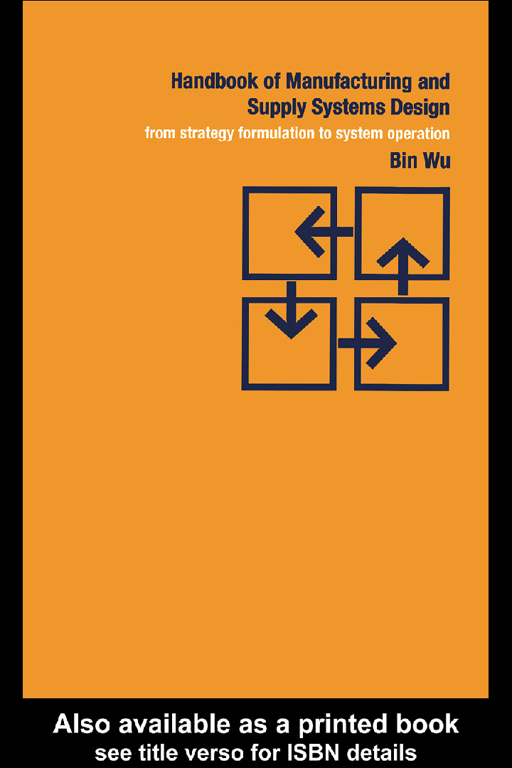 Handbook Of Manufacturing And Supply Systems Design - Page 1