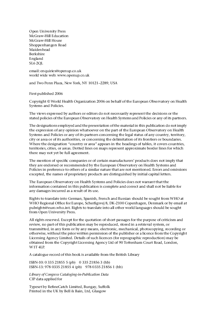 Human Resources For Health In Europe - Page 5