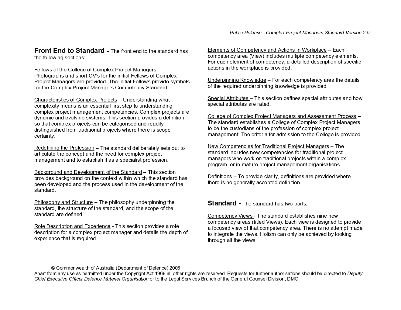 College Of Complex Project Managers And Defence Materiel Organisation - Page 5