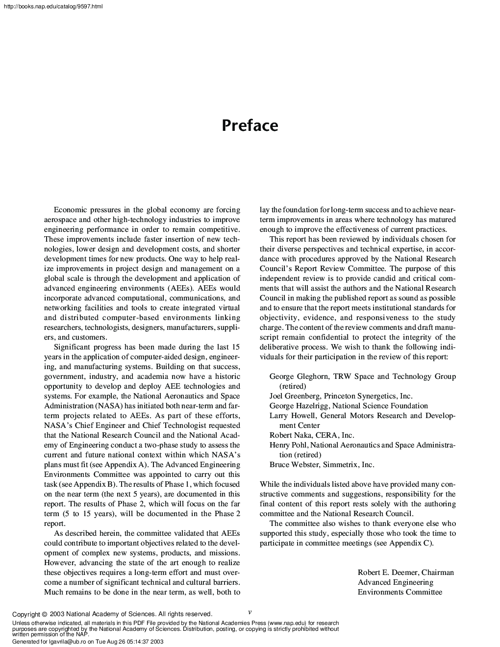 Advanced Engineering Environments Achieving The Vision - Page 5