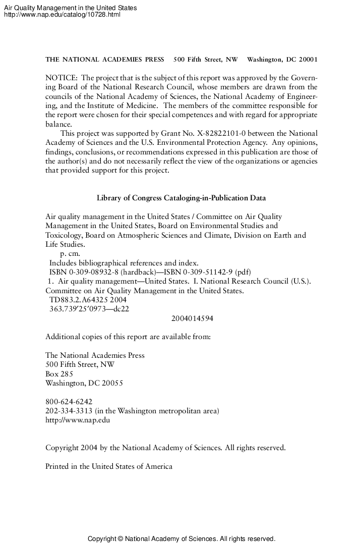 Air Quality Management In The United States - Page 2