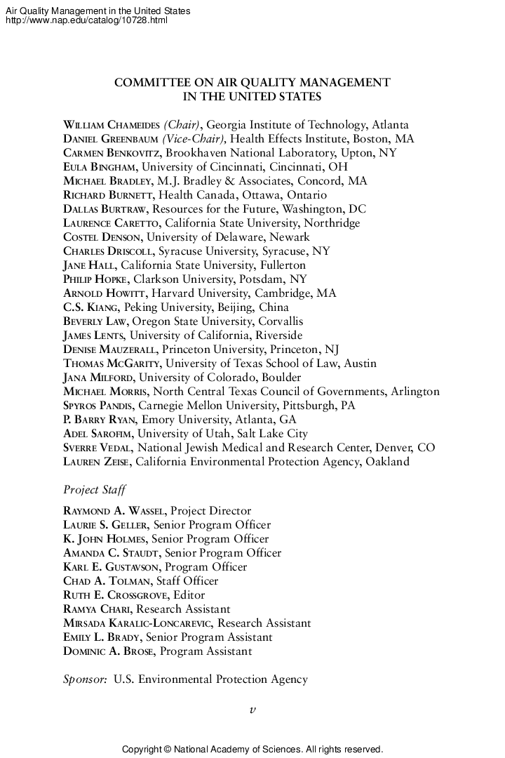 Air Quality Management In The United States - Page 5