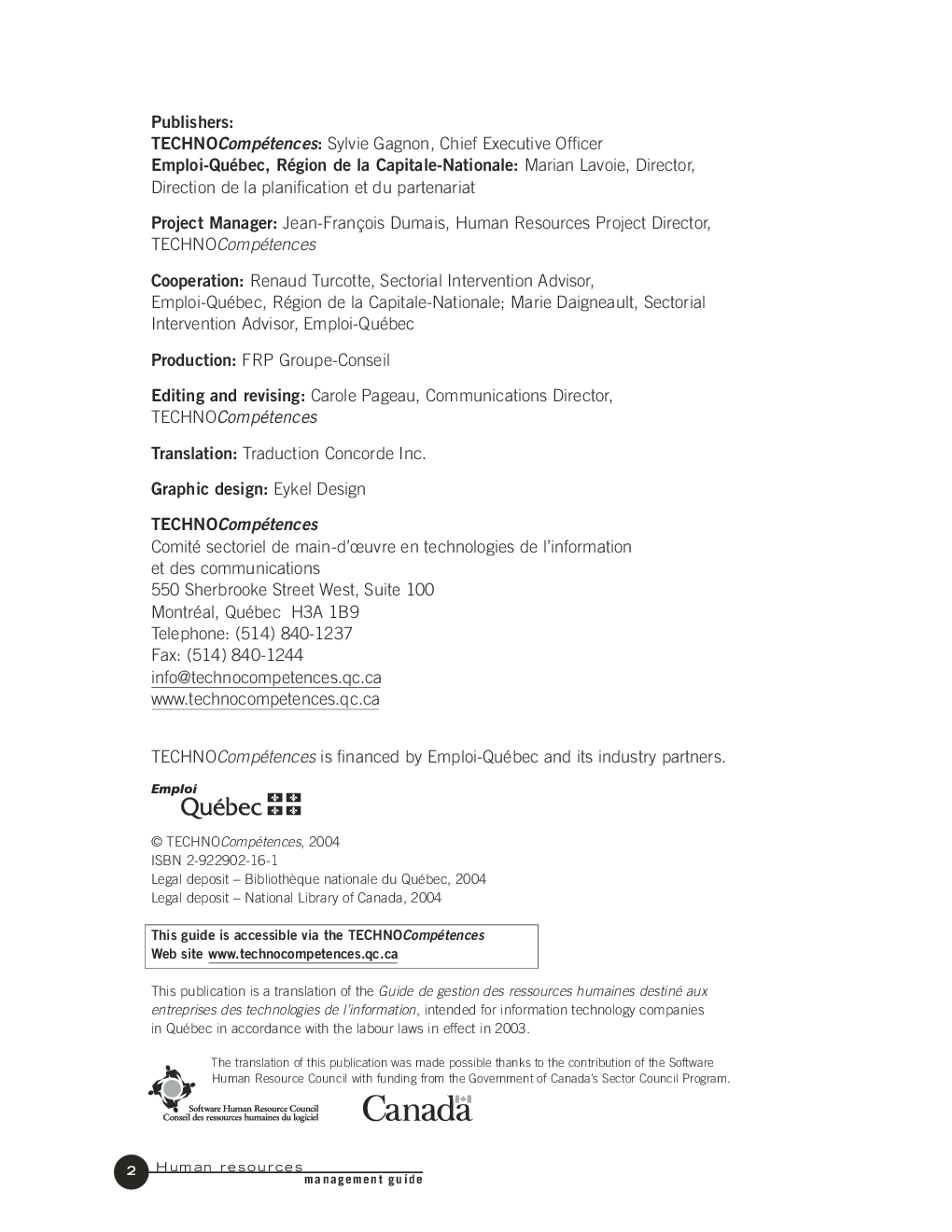 Human Resources Management Guide - Page 3