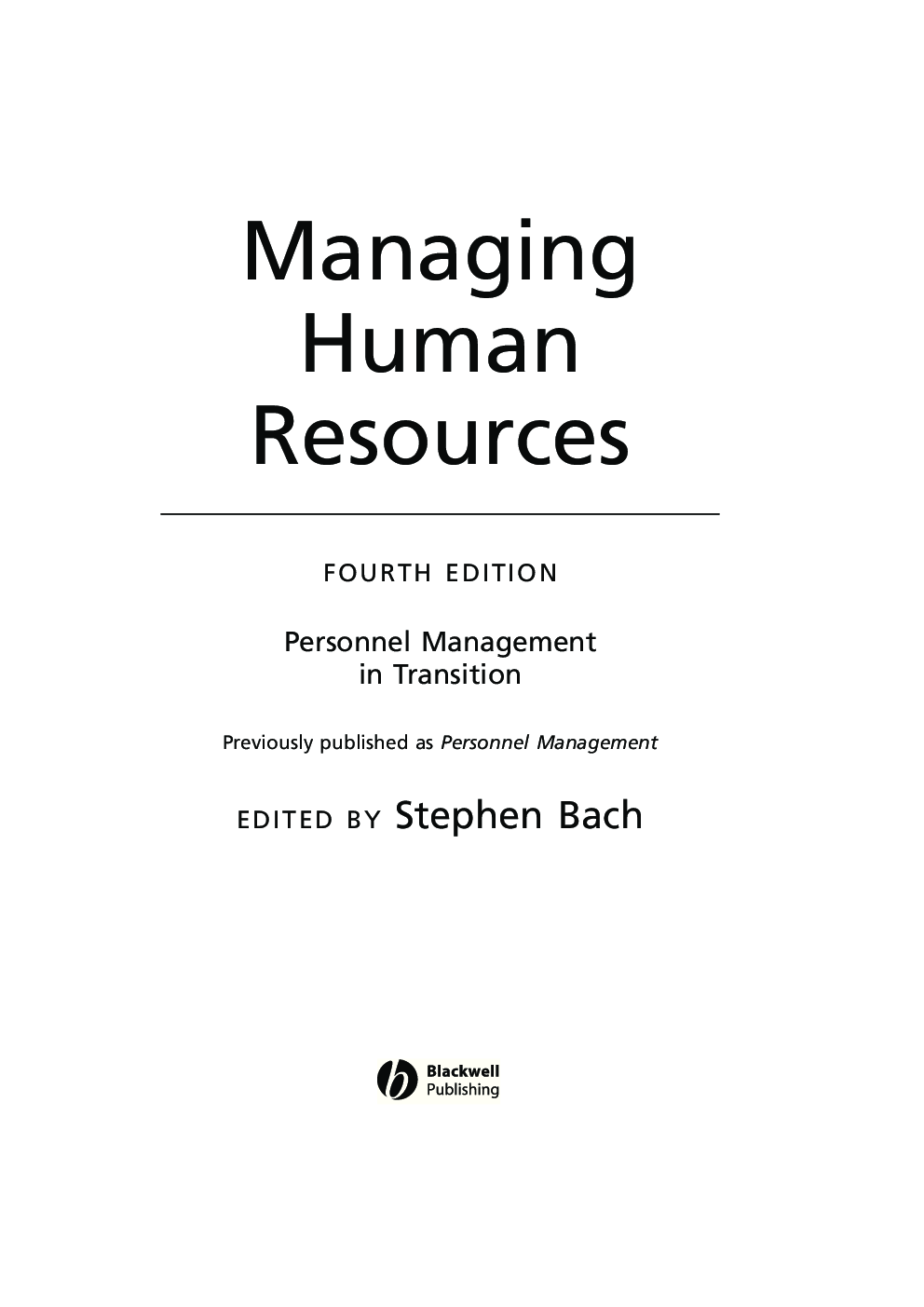 Managing Human Resources - Page 1