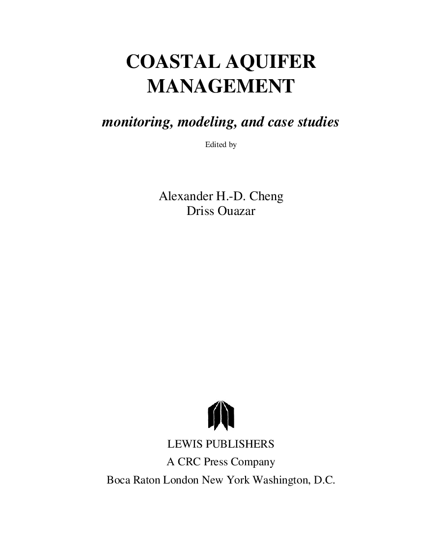 Coastal Aquifer Management - Page 3