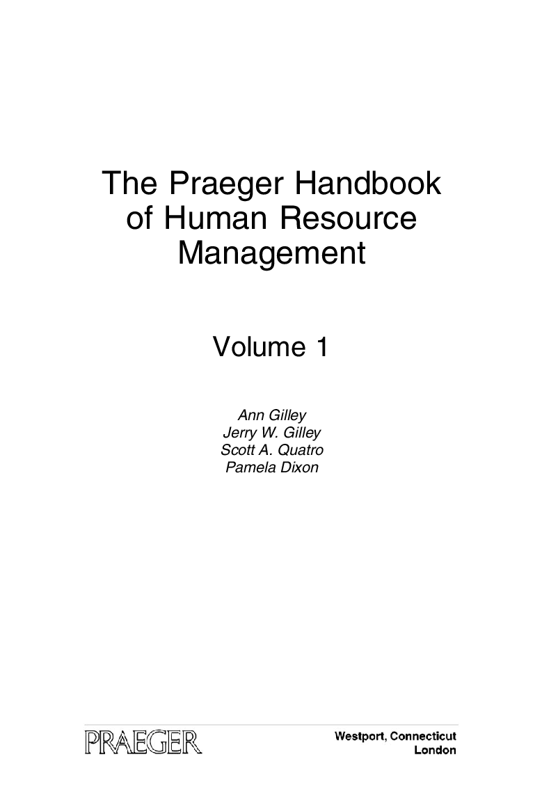 The Praeger Handbook Of Human Resource Management - Page 4