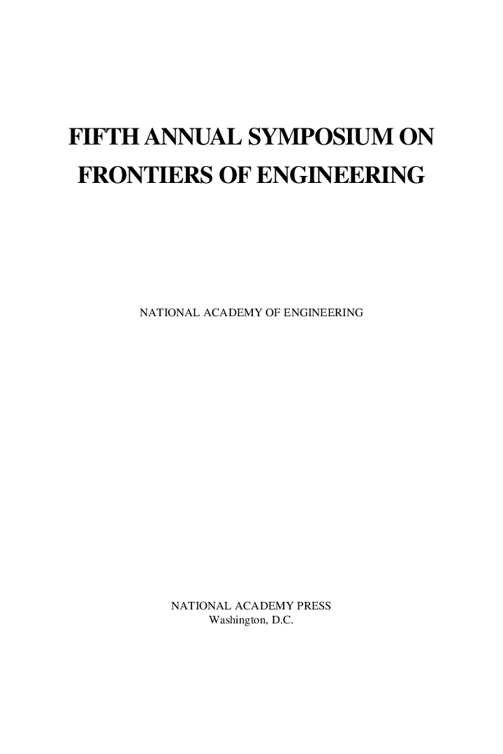 Frontiers Of Engineering Volume-I - Page 2