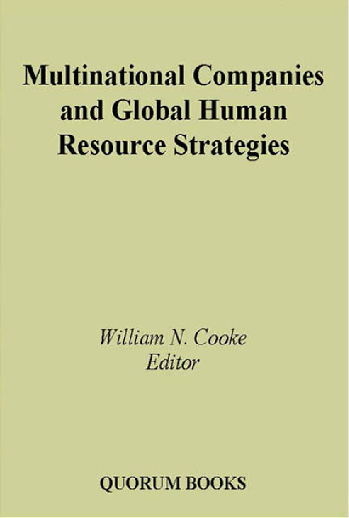 Multinational Companies And Global Human Resource Strategies - Page 1