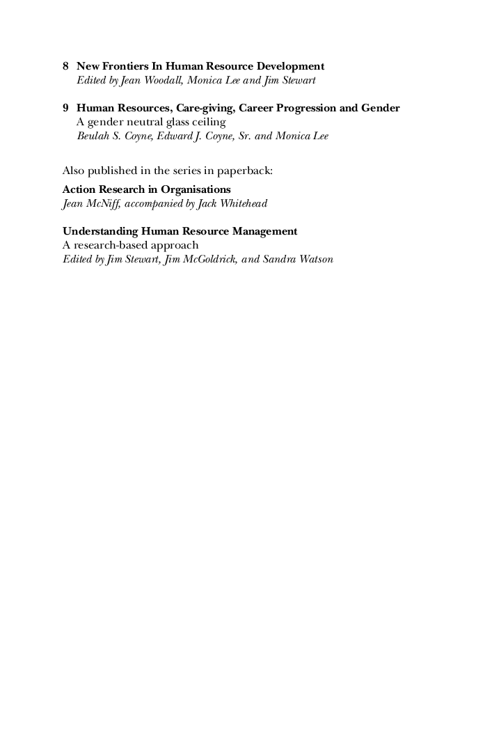 Human Resources Care Giving Career Progression And Gender - Page 4