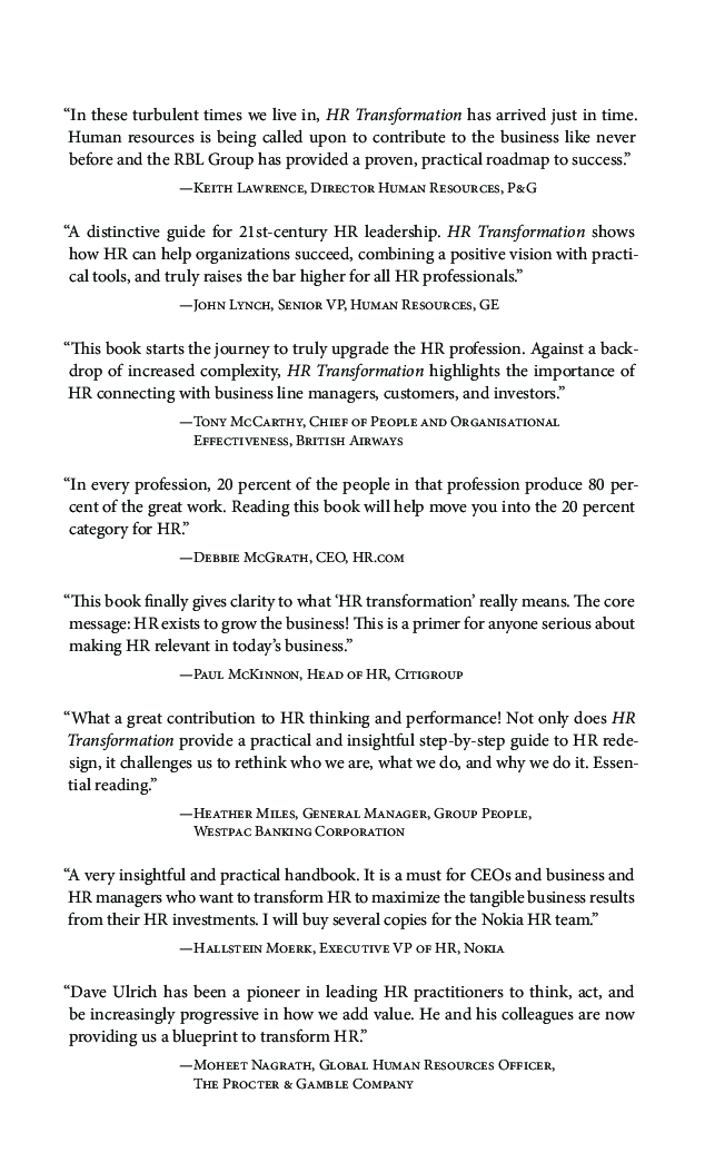 HR Transformation Building Human Resources From The Outside In - Page 5