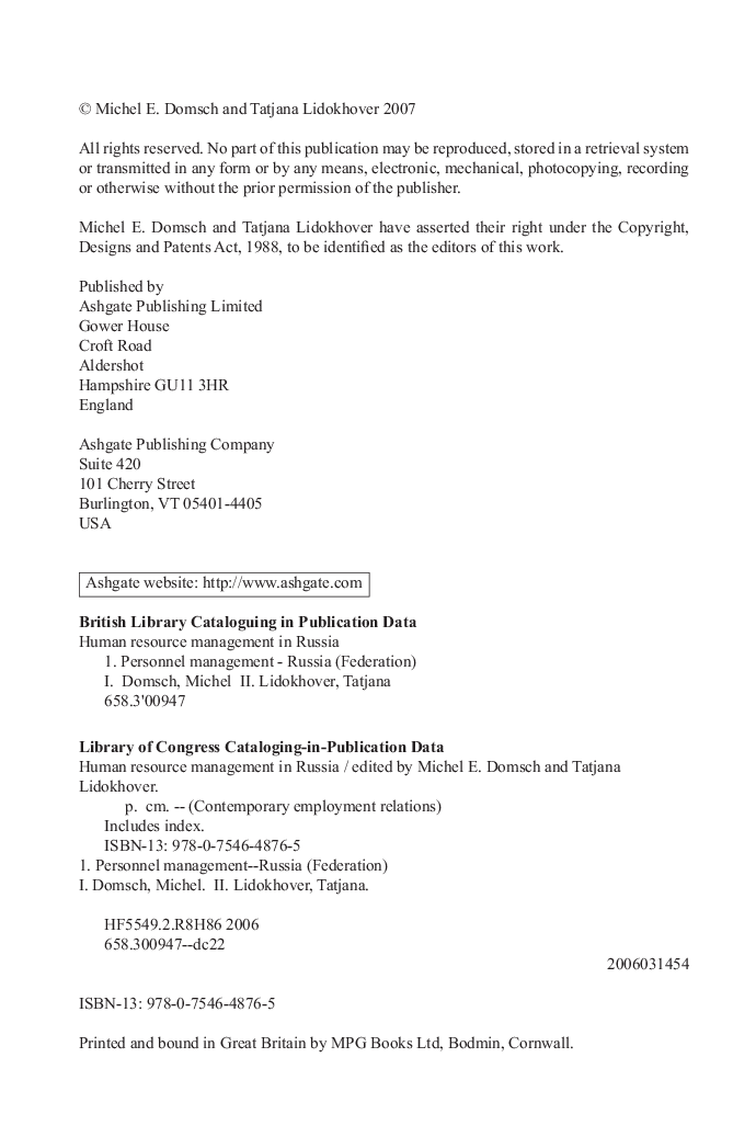 Human Resource Management In Russia - Page 5