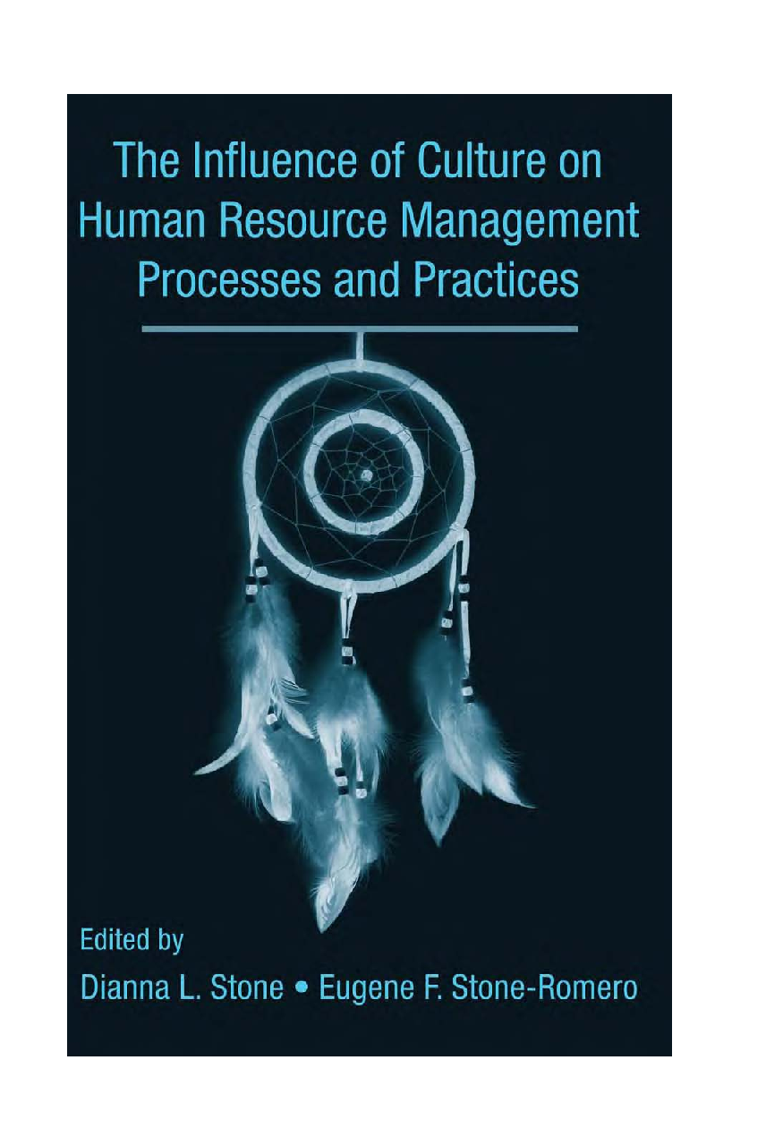 The Influence Of Culture On Human Resource Management Processes And Practices - Page 1